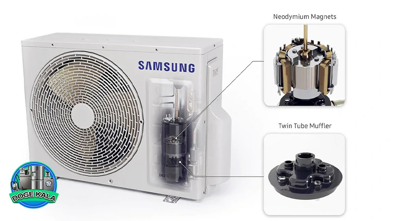 کولر گازی سامسونگ اینورتر دار با ظرفیت 24000 - Samsung inverter 24Btu
