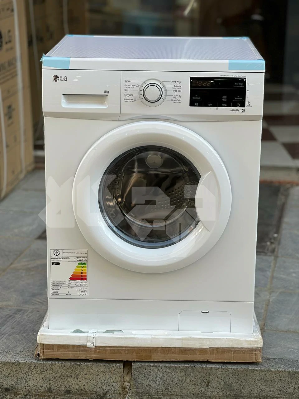 ماشین لباسشویی ال جی J1 سفید 8 کیلویی
